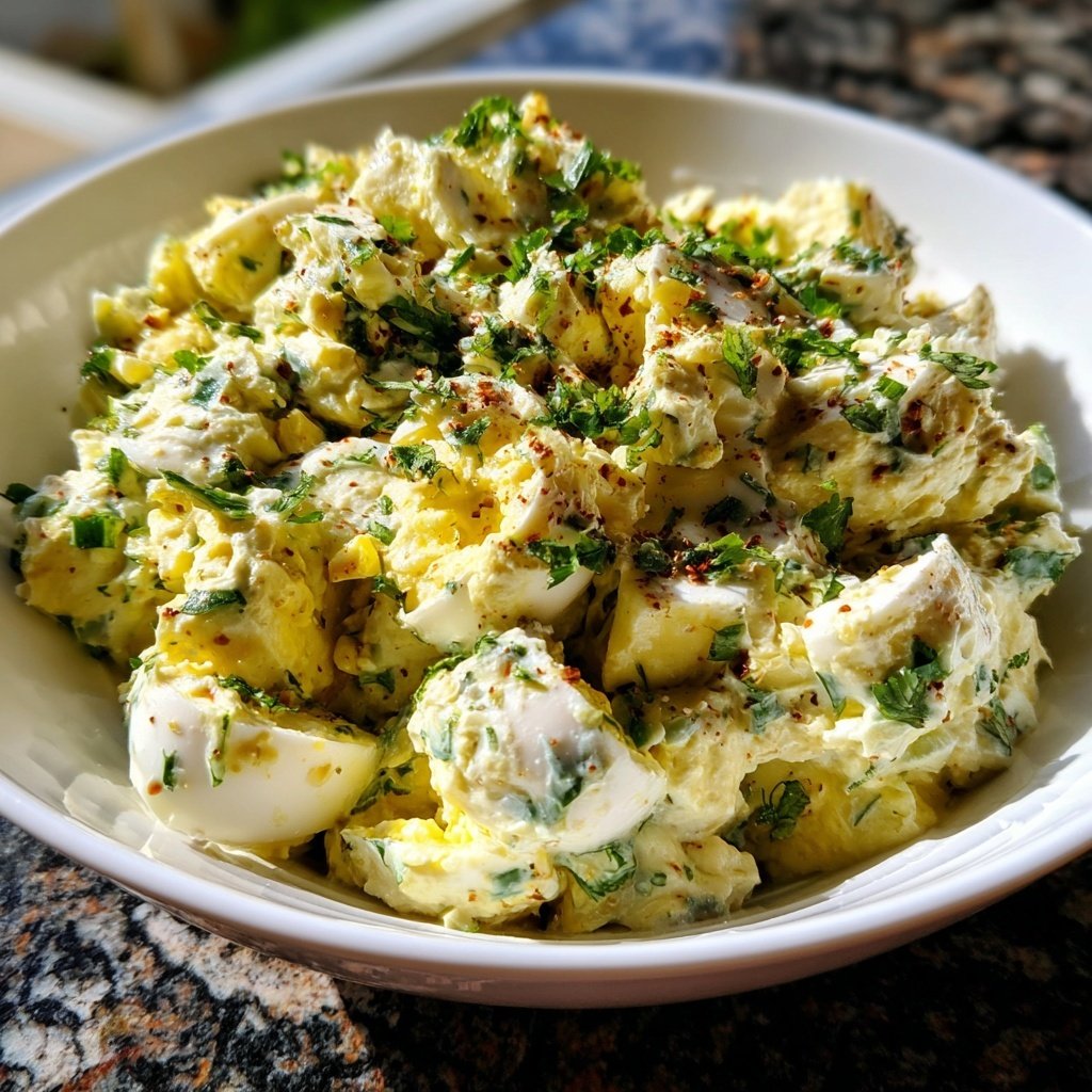 Schnell & Einfach 10-Minuten-Eiersalat mit Joghurt