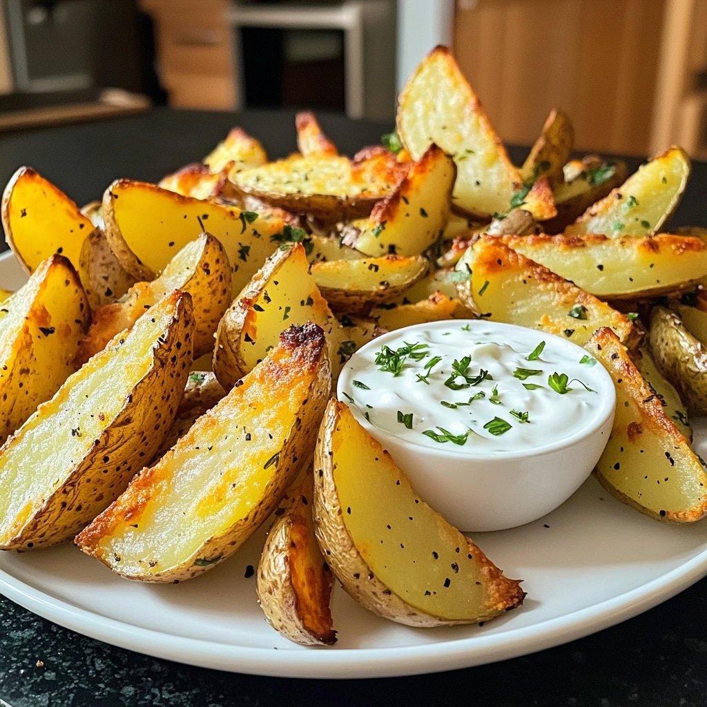 Ofenkartoffeln mit Joghurt-Dip