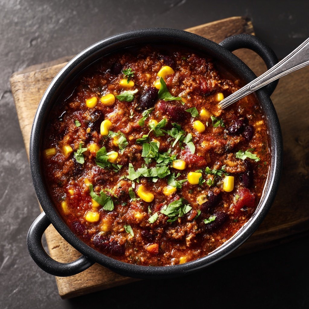 Chili sin Carne mit Mais