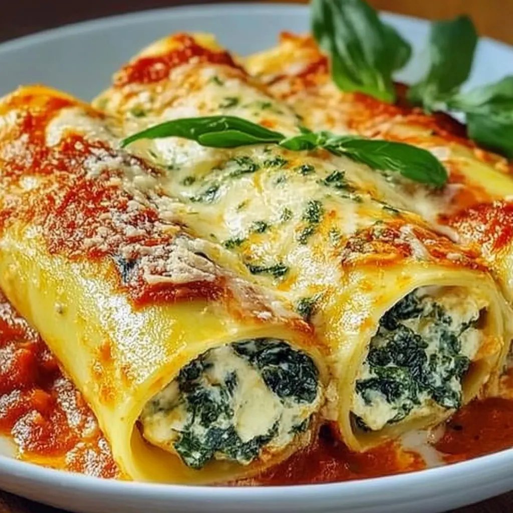 Cannelloni mit Spinat-Ricotta-Füllung
