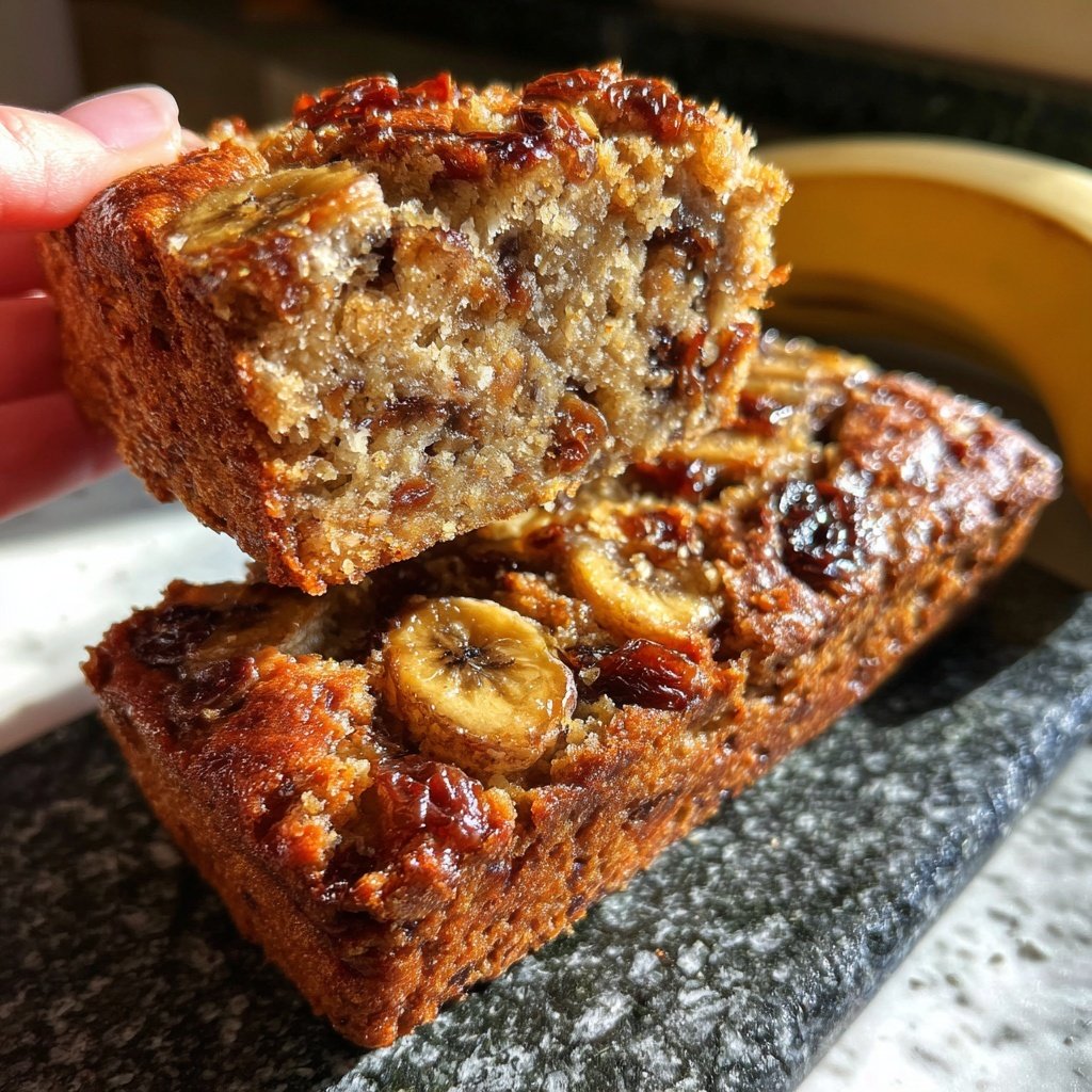 Bananenkuchen mit Datteln