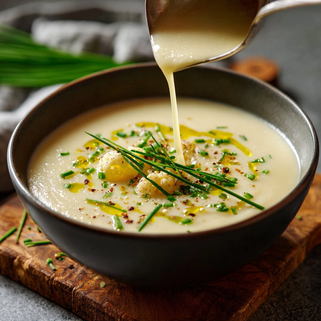 Blumenkohlsuppe fein püriert