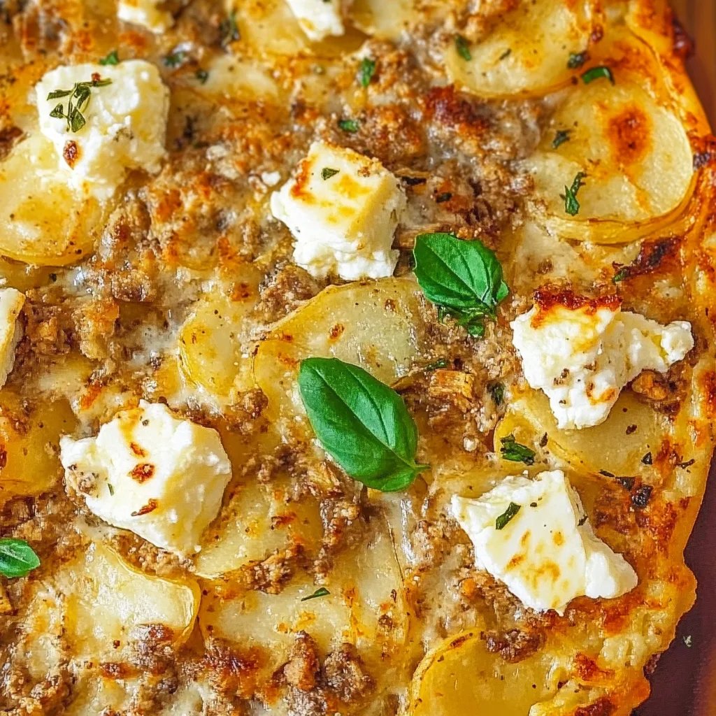 Kartoffel-Hack-Auflauf mit Feta