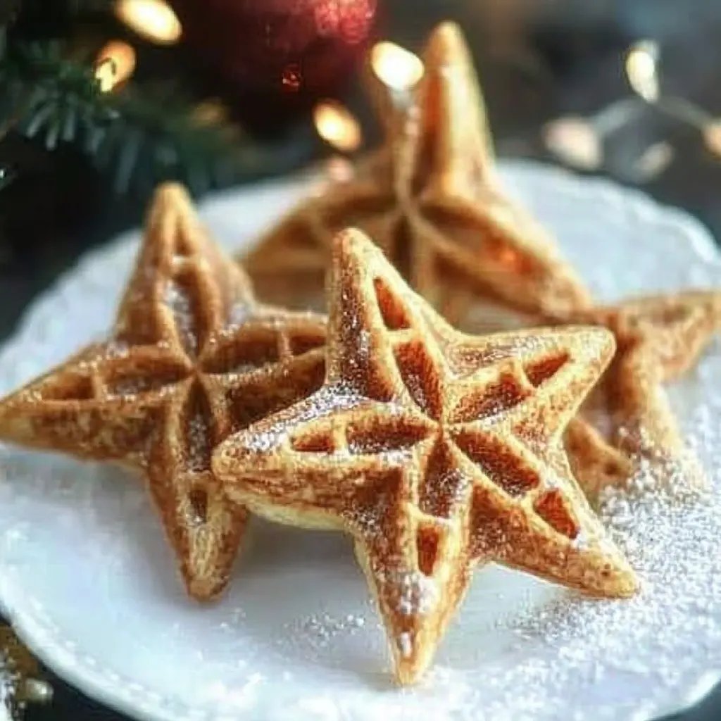 Spekulatius-Waffeln zu Weihnachten