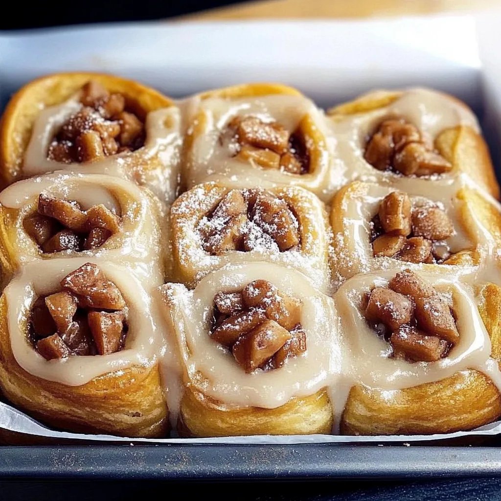 Apfel-Zimt-Schnecken mit Frischkäse-Frosting