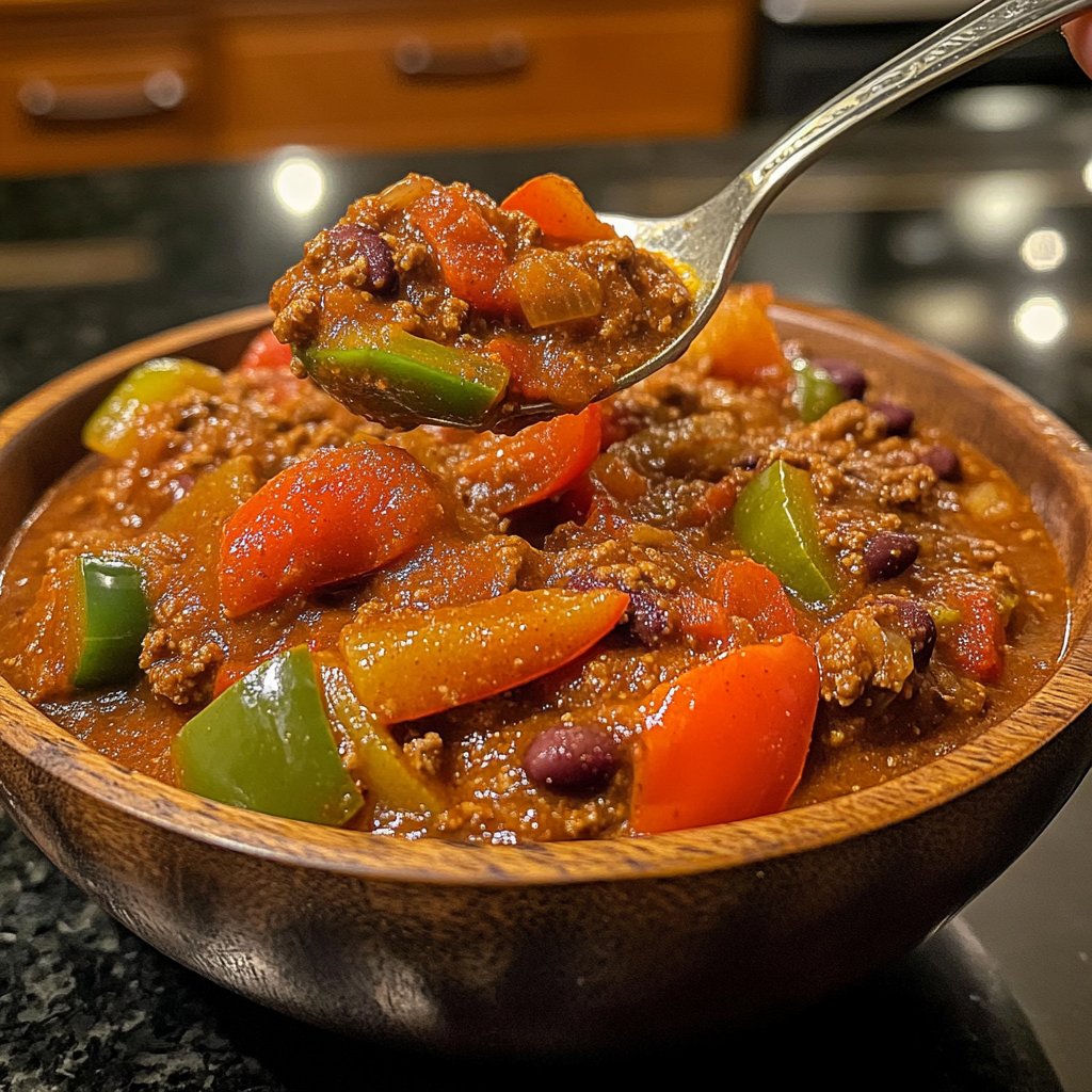 Chili sin Carne mit Paprika