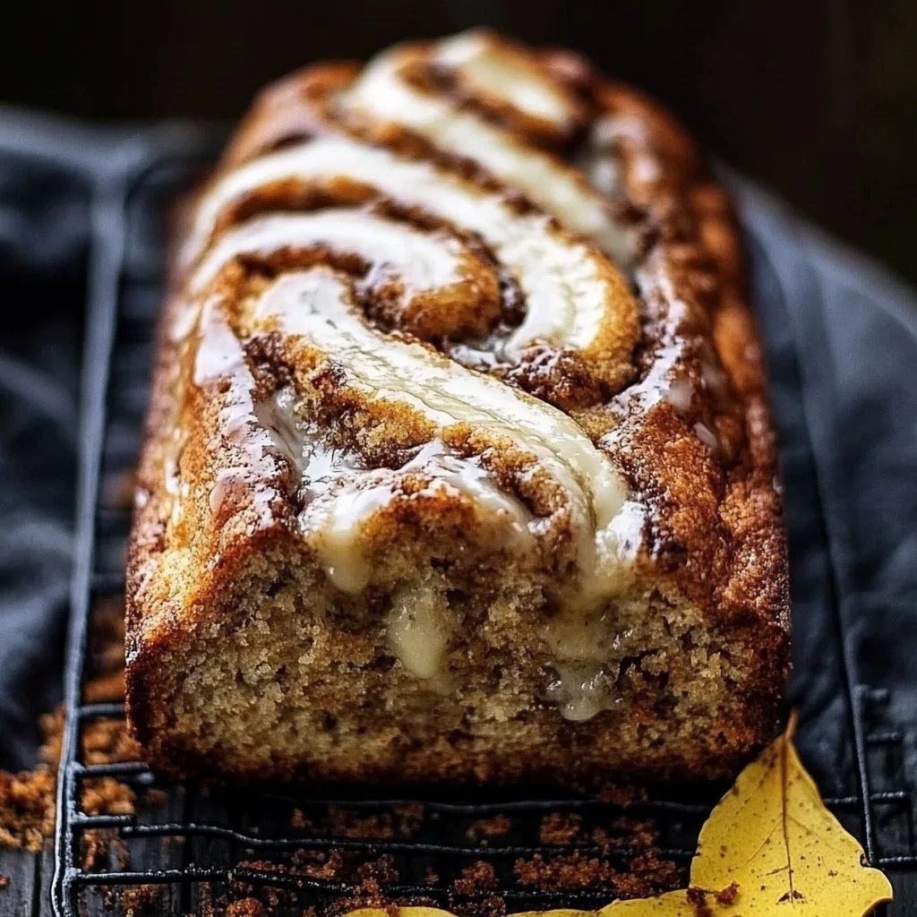 Hausgemachtes Bananenbrot mit Zimtwirbel