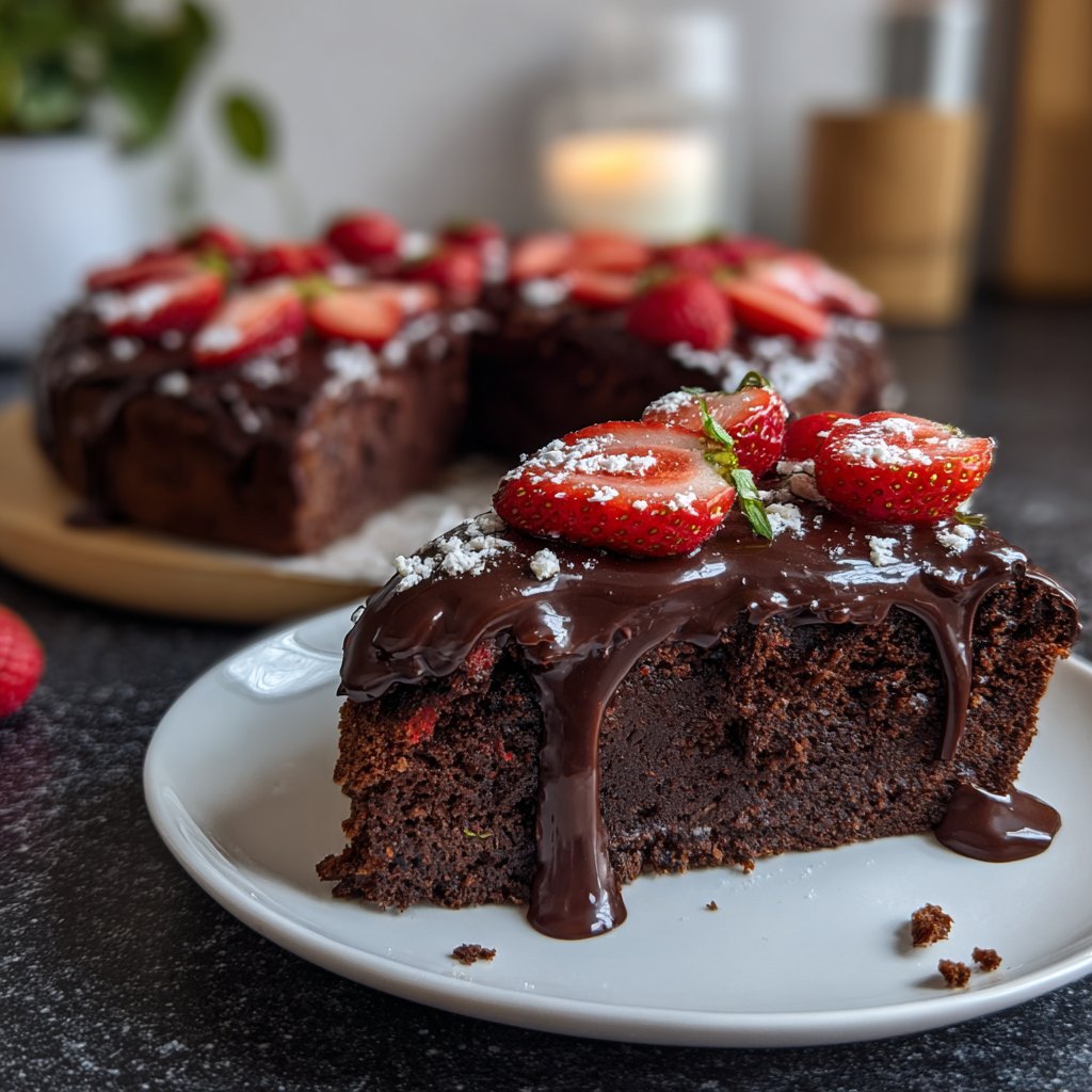 Valentinstag Kuchen mit Schokolade