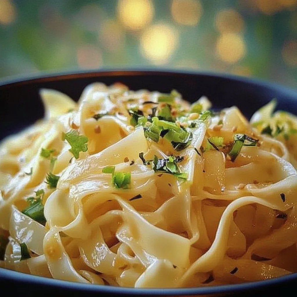 Cremige Bandnudeln mit Spitzkohl