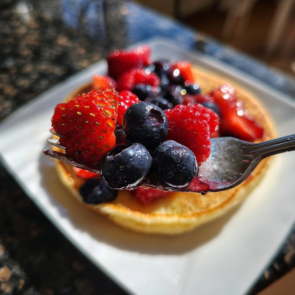 Pfannkuchen mit Beerenmix