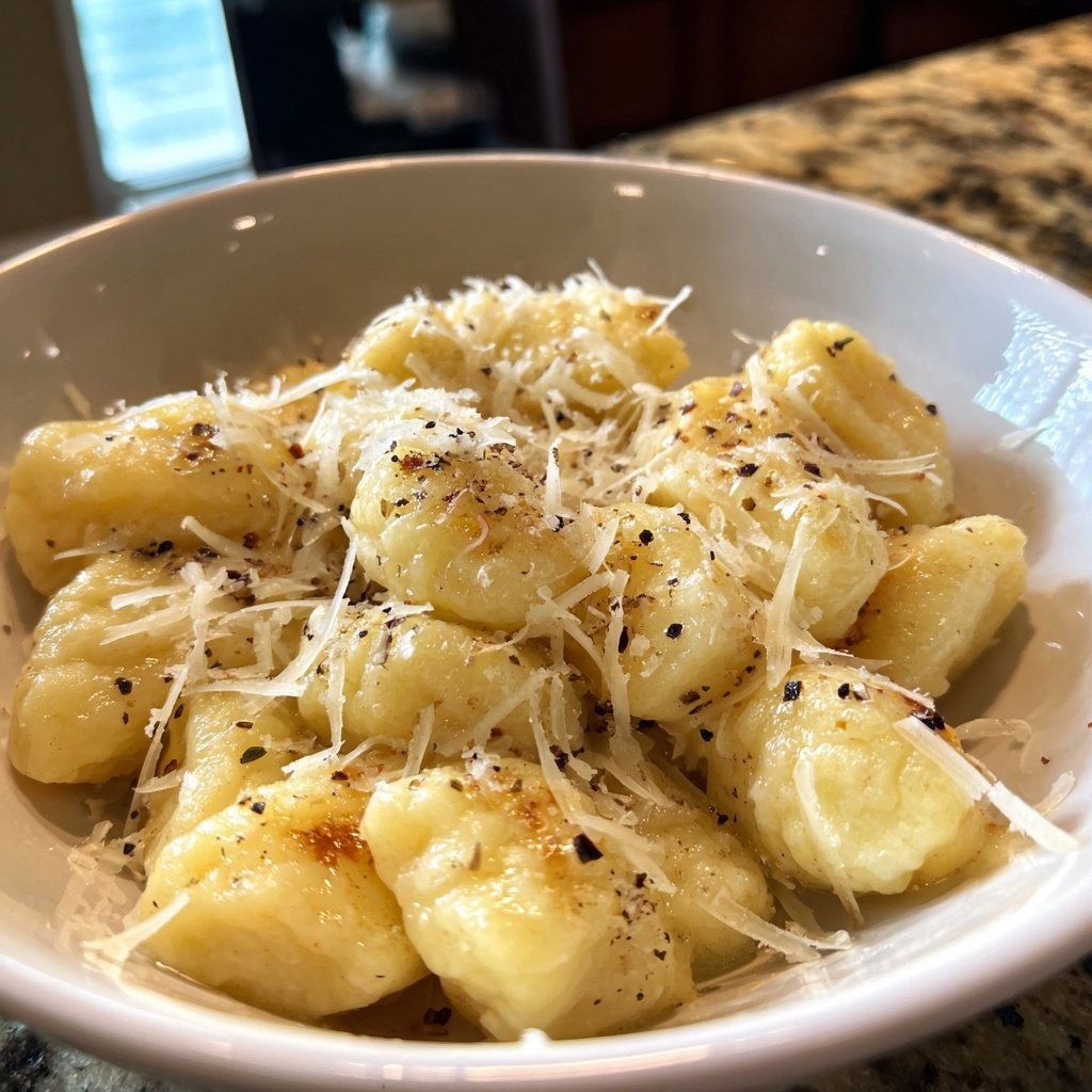 Gnocchi mit Trüffelöl und Parmesan