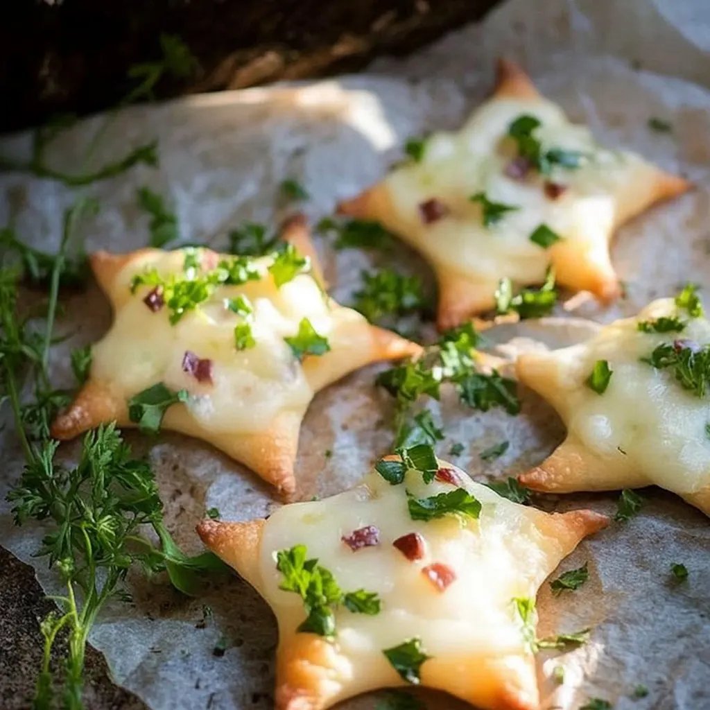 Mini Flammkuchen Sterne