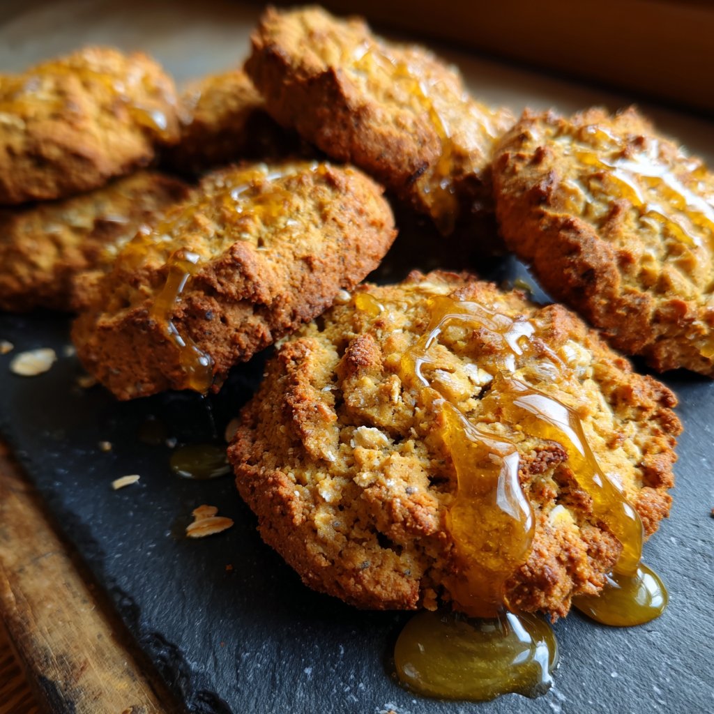 Cookies mit Hafer und Honig