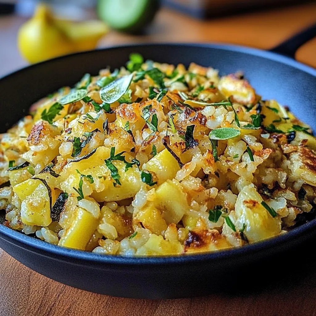 Zucchini-Reis-Pfanne