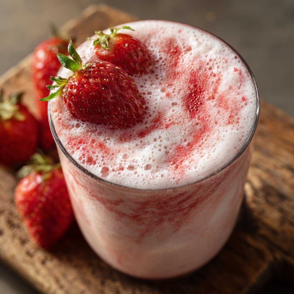 Erdbeer Milchshake Selbstgemacht