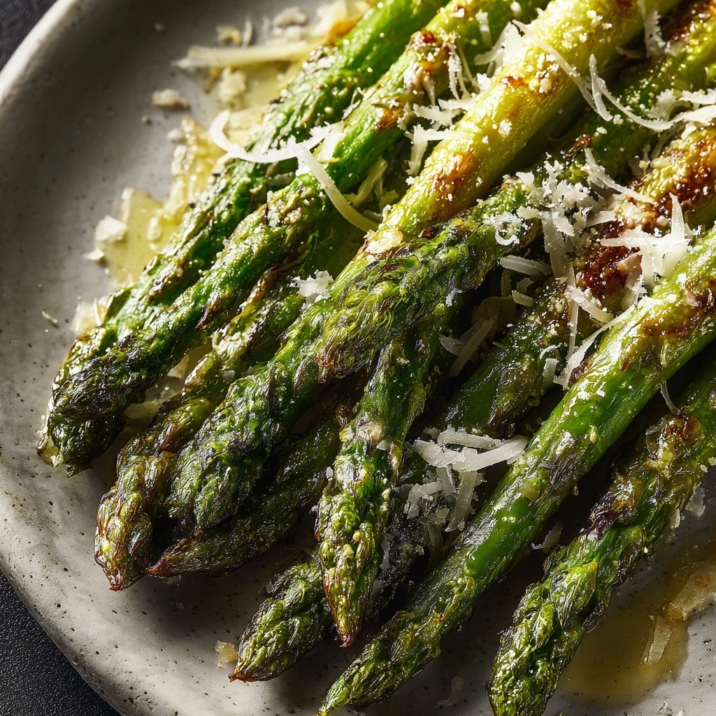 Grüner Spargel Mit Parmesan